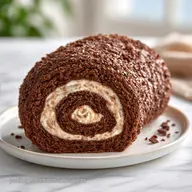 B&ucirc;che Chocolat Marron pour 8 Personnes