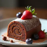 Recette B&ucirc;che Trois Chocolats Facile Roul&eacute; Noir Lait Blanc