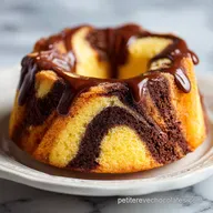 Cake Marbr&eacute; au Chocolat Ultra Moelleux pour 8