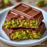 Chocolat Duba&iuml; Pistache Maison