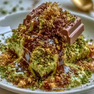 Chocolat Duba&iuml; avec Pur&eacute;e de Pistache