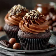 Cupcakes au Chocolat Super Moelleux Recette Ganache Mont&eacute;e