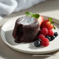 G&acirc;teau Fondant au Chocolat pour 8 Personnes : Coeur Velout&eacute;