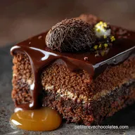 G&acirc;teau de P&acirc;ques au Chocolat Moelleux Biscuit Intense Ganache Nid
