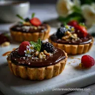 Mini Chocolate Tarts: Ganache Intense et P&acirc;te Croustillante