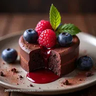 Recette Moelleux Chocolat Framboise C&oelig;ur Coulant Intense
