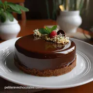 Brun Chocolat: Croustillant et Mousse Velout&eacute;e