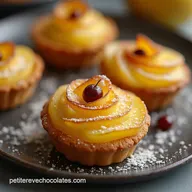 Recette Tartelette Pomme Chocolat P&acirc;te Sabl&eacute;e Ganache Noire