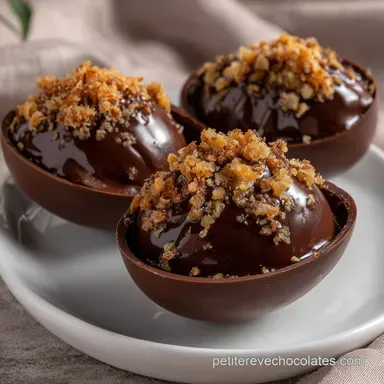 Bols en Chocolat Noir : L&Eacute;crin Croquant Ultime Fiche recette