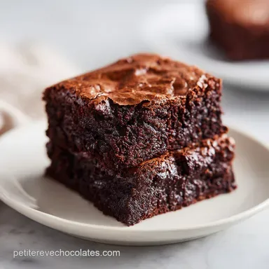 Brownie Am&eacute;ricain Authentique: C&oelig;ur Moelleux en 40 min Fiche recette