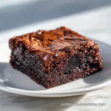 Brownie Am&eacute;ricain Authentique: C&oelig;ur Moelleux en 40 min
