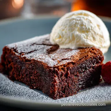 Brownie sans beurre au chocolat Fondant intense et facile &agrave; r&eacute;aliser Fiche recette