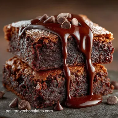 Brownie Sans Gluten au Chocolat Recette Fudgy et Cœur Fondant Inratable Fiche recette