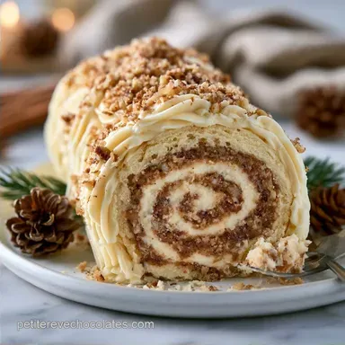 B&ucirc;che de No&euml;l Chocolat Blanc pour 8