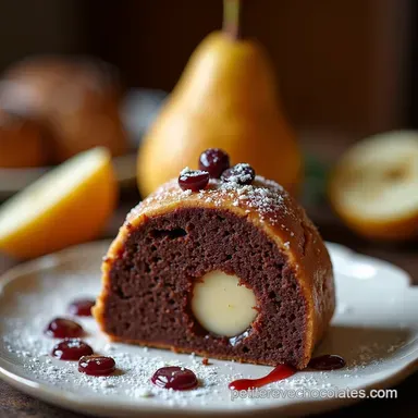 La Meilleure Bûche Poire Chocolat Facile et Gourmande Fiche recette