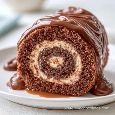 B&ucirc;che Roul&eacute;e Chocolat Ganache A&eacute;rienne