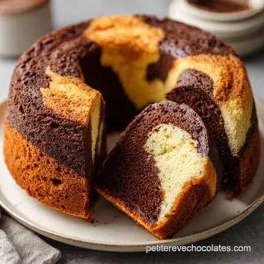 Cake Marbr&eacute; au Chocolat Moelleux pour 8 Personnes