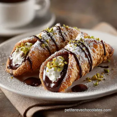 Cannoli au chocolat Recette facile et coque croustillante &agrave; la Marsala Fiche recette