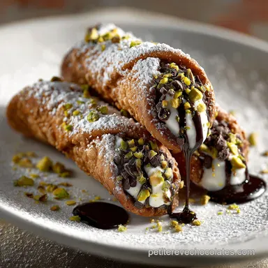 Cannoli au chocolat : Recette authentique coque cacao ultra-croustillante