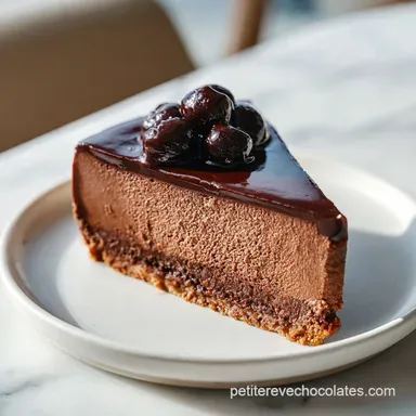 Cheesecake au Chocolat pour 12 Portions Fiche recette