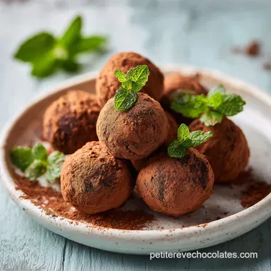 Chocolat &agrave; la Menthe: Cr&egrave;me Velout&eacute;e en 25 min Fiche recette