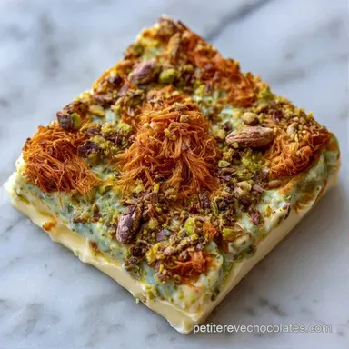 Chocolat Blanc Pistache Croustillant Fiche recette