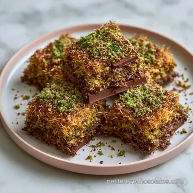 Chocolat Croustillant Pistache au Kada&iuml;f