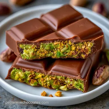 Chocolat Duba&iuml; Pistache Maison Fiche recette