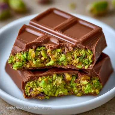 Chocolat Duba&iuml; Pistache Maison
