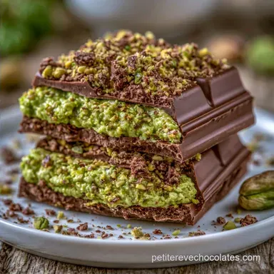 Chocolat Duba&iuml; &agrave; la Cr&egrave;me de Pistache
