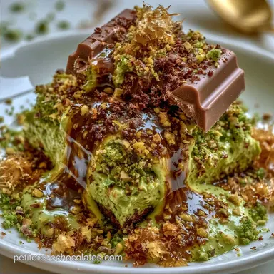 Chocolat Duba&iuml; avec Pur&eacute;e de Pistache