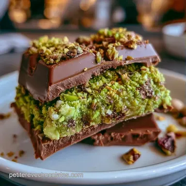 Recette Chocolat Duba&iuml; Rapide: Pistache Fiche recette