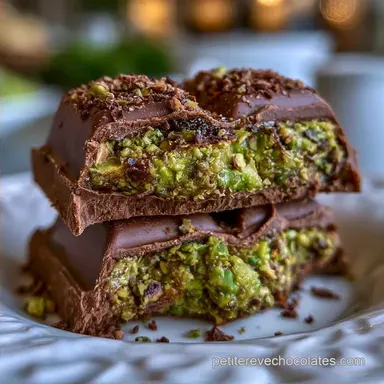 Recette Chocolat Duba&iuml; Rapide: Pistache