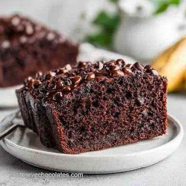 Chocolate Banana Bread for 10 Slices Fiche recette