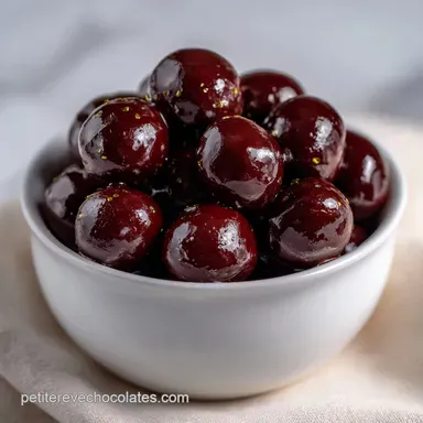 Chocolate Cherries : Cerises Enrob&eacute;es Noir Parfaites Fiche recette