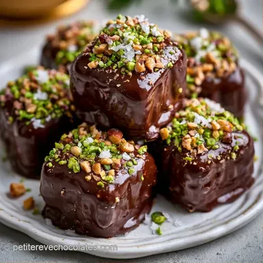 Chocolats de No&euml;l au Pralin&eacute; Fiche recette