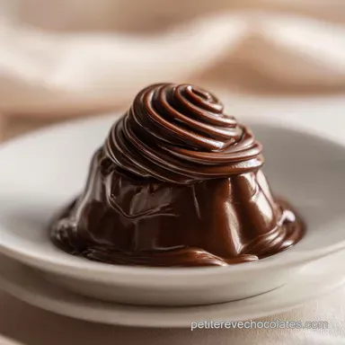 Cr&eacute;meux au Chocolat Noir pour 6 Portions Fiche recette