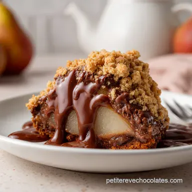 Crumble Poire Chocolat Maison Facile en 45 Minutes Fiche recette