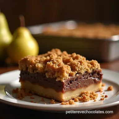 Meilleur Crumble Poire Chocolat Facile et Croustillant Fiche recette