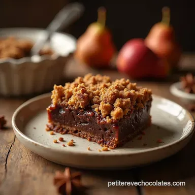 Le Meilleur Crumble Chocolat Poire Facile Croustillant et Réconfortant Fiche recette
