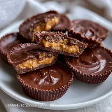 Cups Beurre Cacahu&egrave;tes Chocolat : Recette Am&eacute;ricaine Sans Cuisson Fiche recette