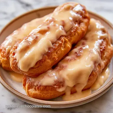 &Eacute;clairs Chocolat Blanc pour 10 Pi&egrave;ces Fiche recette