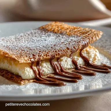 Feuillantine Chocolat Blanc Cr&ecirc;pe Dentelle : Le croquant parfait en 10 min. Fiche recette