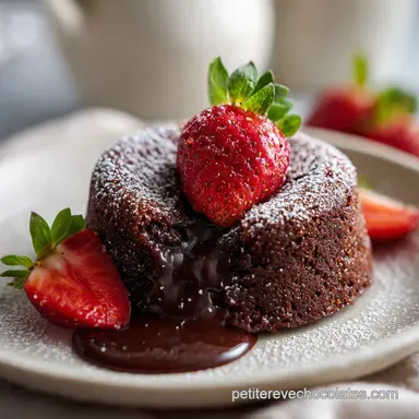 Chocolate Lava Cake: Cuisson 12 Min Fiche recette