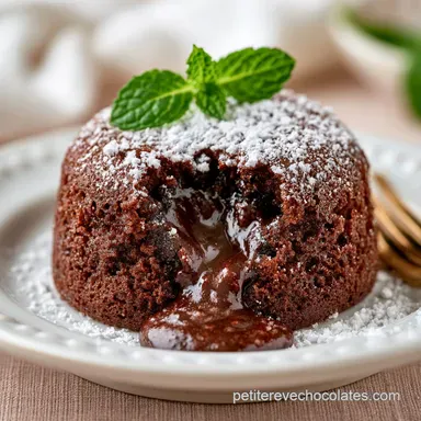 Fondant Au Chocolat En 20 Minutes Fiche recette