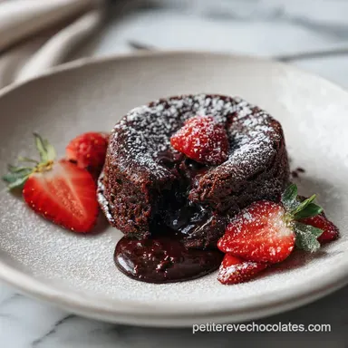 Fondant au Chocolat pour 4 Personnes en 18 Minutes