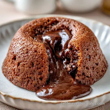 Fondant Chocolat Au Lait pour 6 Personnes Fiche recette