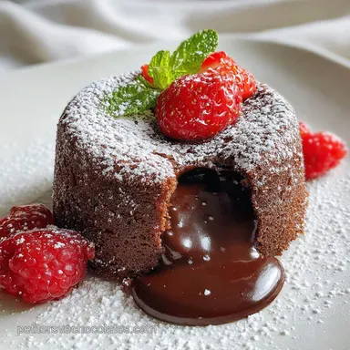 Recette Fondant Chocolat C&oelig;ur Coulant 4 Pers.