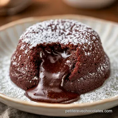 Fondant Chocolat Noir en 22 Minutes Fiche recette