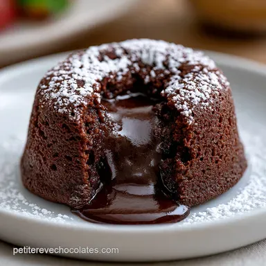 Fondant Chocolat Noir en 22 Minutes